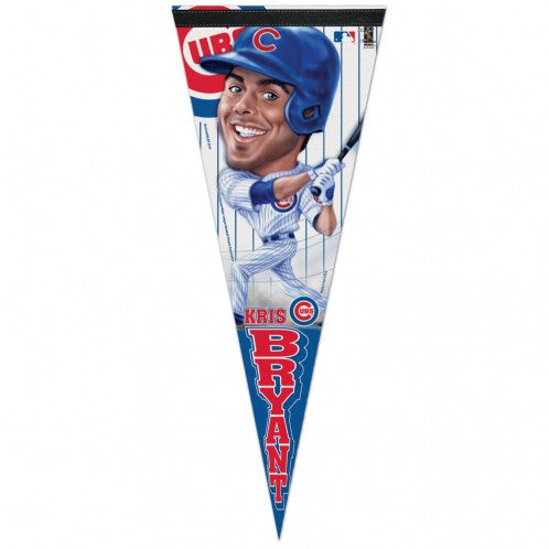 Kris Bryant Chicago Cubs Caricature Premium Pennant By Wincraft - Pro Jersey Sports