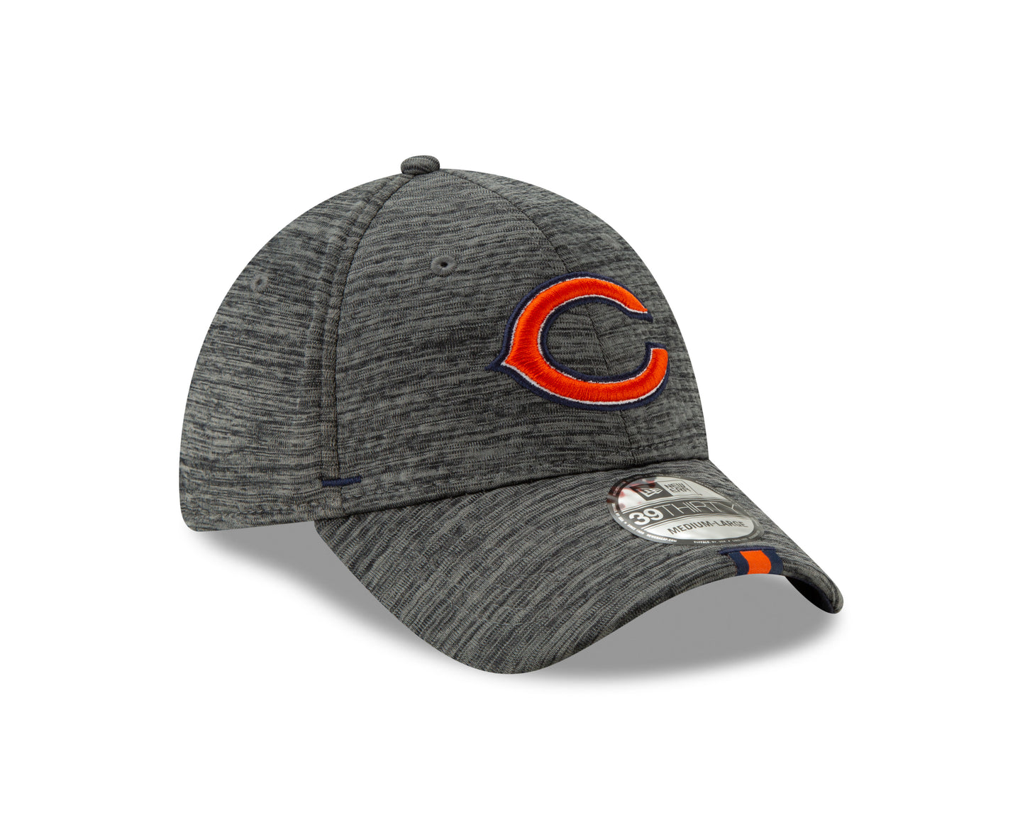 Chicago Bears NFL 2019 Graphite Training Camp 39THIRTY Flex Fit Hat By New Era