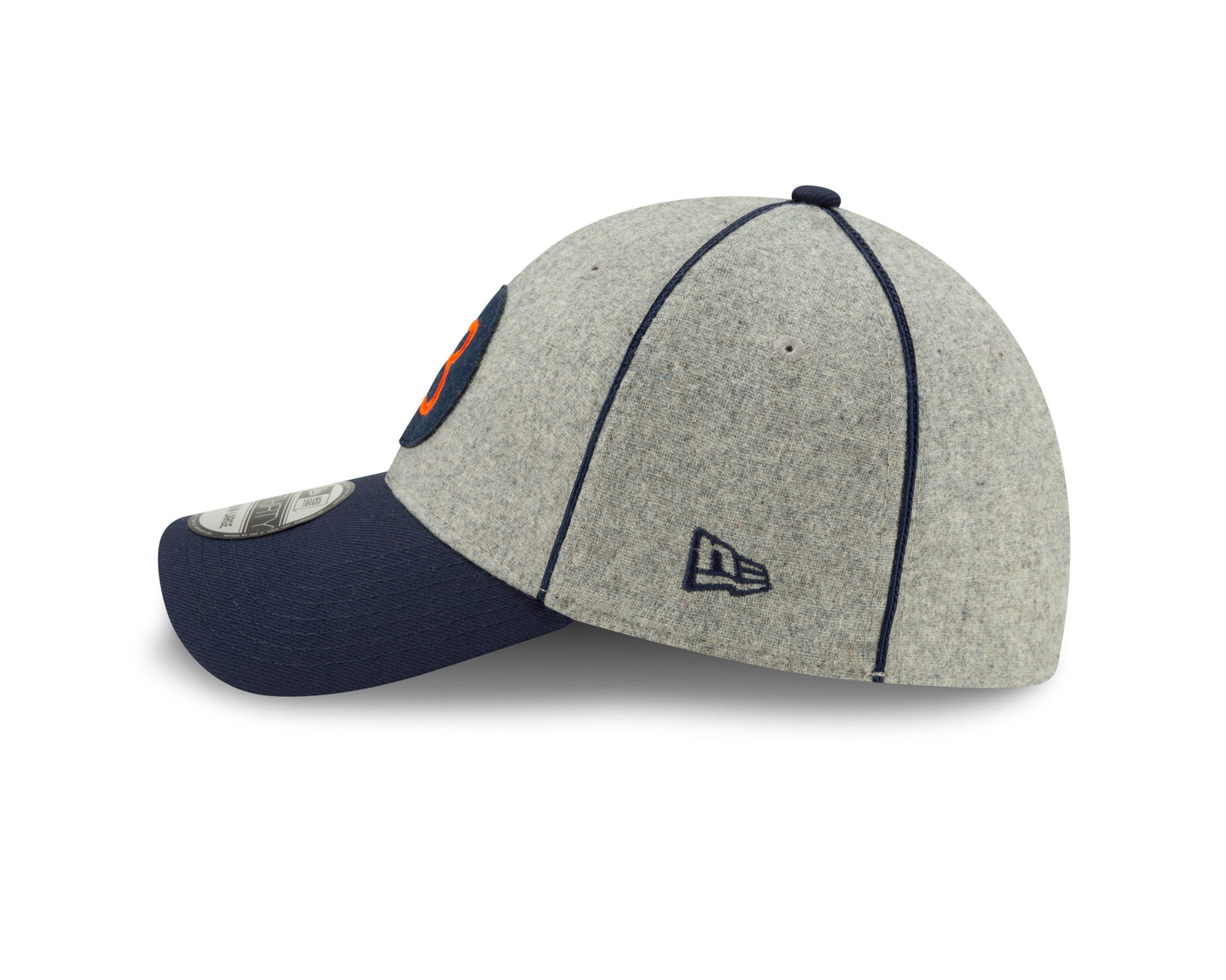 Chicago Bears 2019 Established Collection Sideline 1920 Home "B" Logo Gray/Navy 39THIRTY Flex Hat