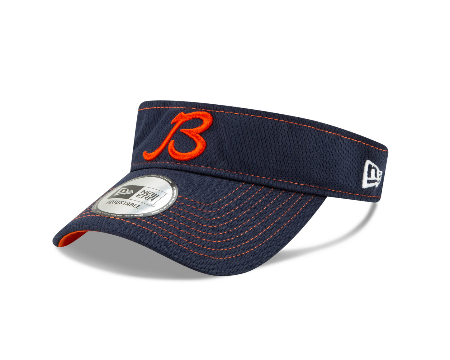 Chicago Bears On Field 2019 Established "B" Logo Road Adjustable Visor