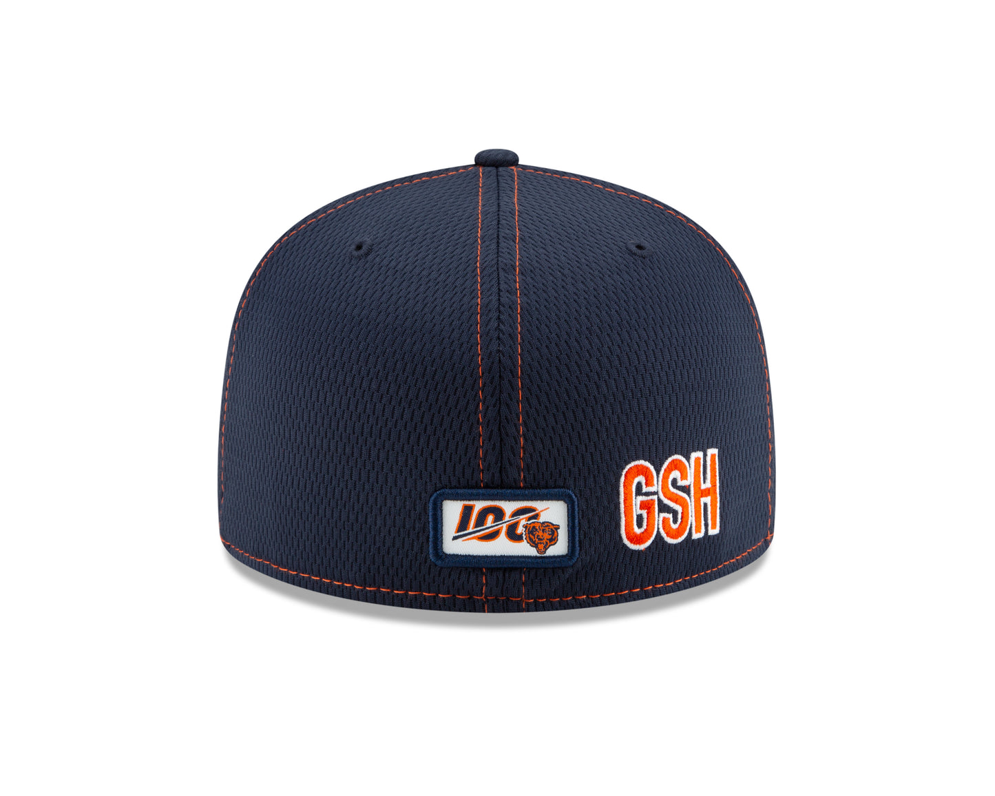 Chicago Bears Established 2019 On Field Sideline Bear Head Logo Road 59FIFTY Fitted Hat