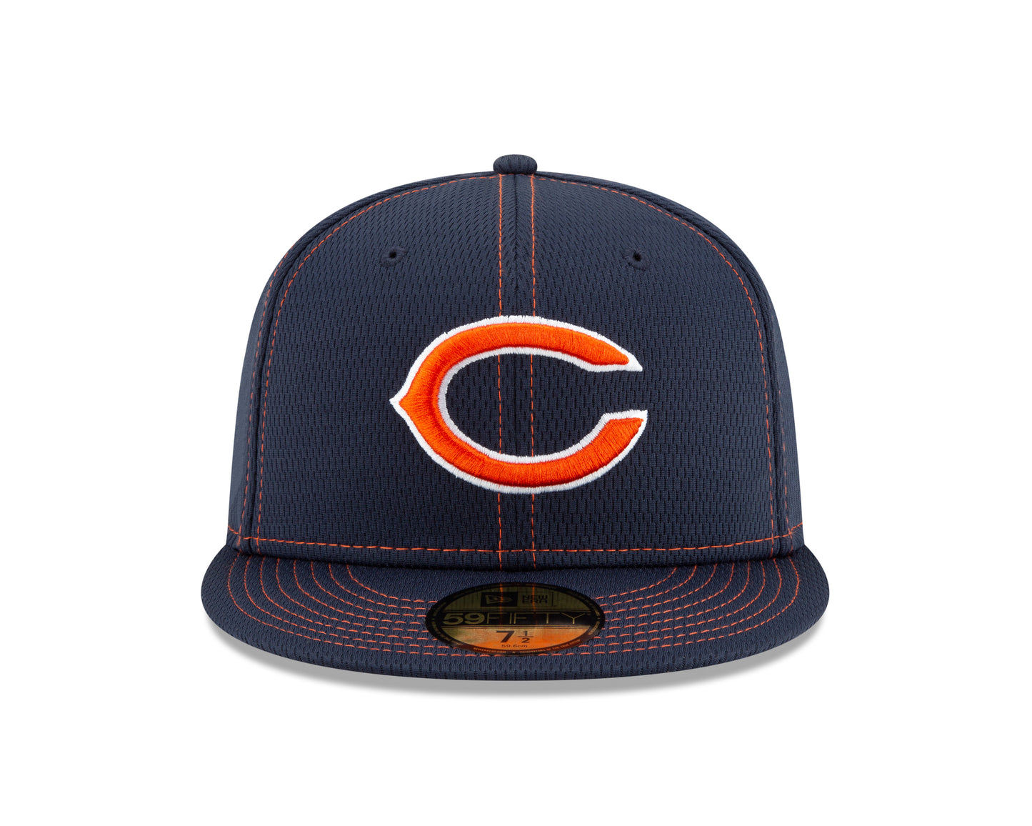Chicago Bears Established 2019 On Field Sideline "C" Logo Road 59FIFTY Fitted Hat