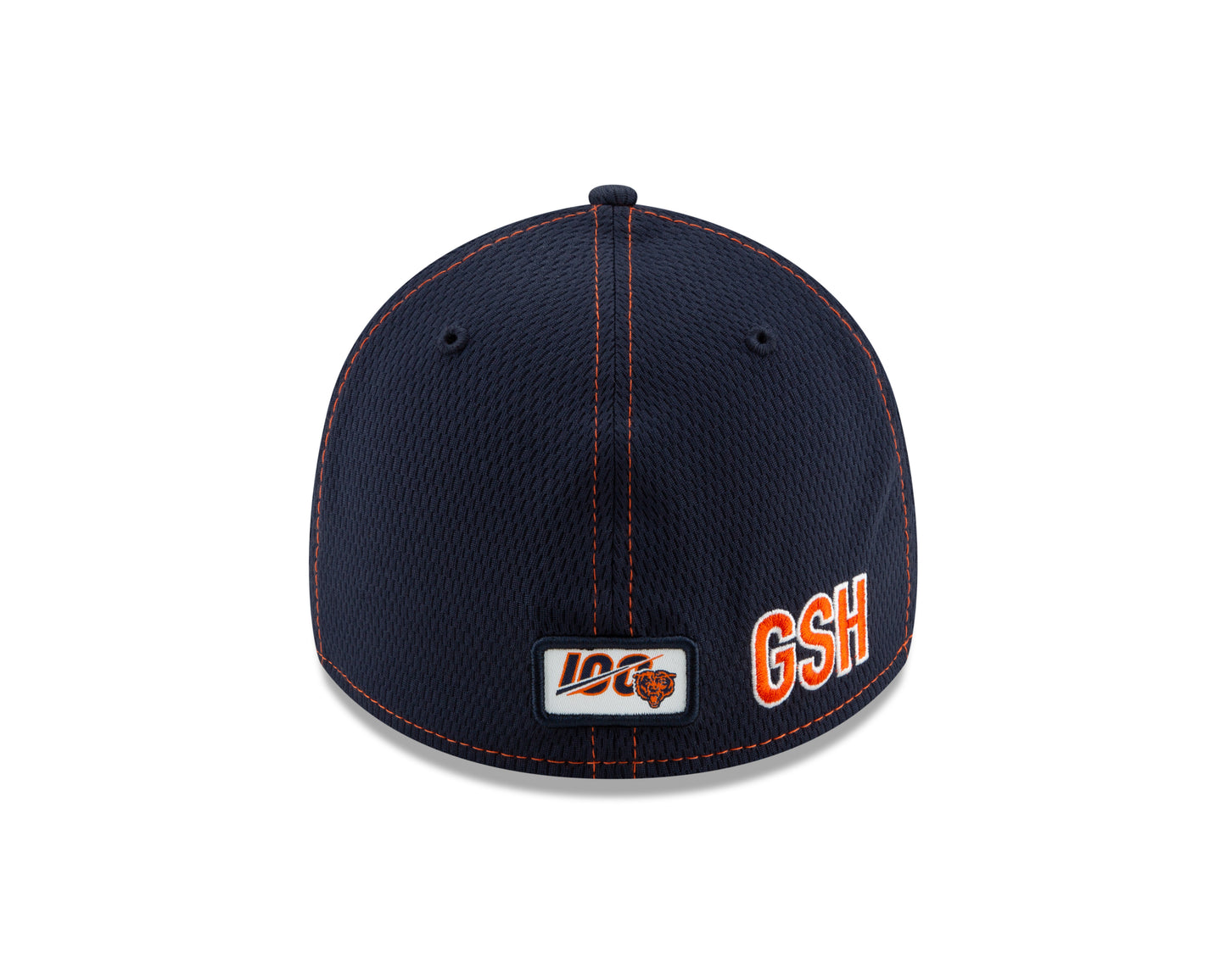 Chicago Bears 2019 Established Collection Sideline Road Bear Head Logo 39THIRTY Flex Hat