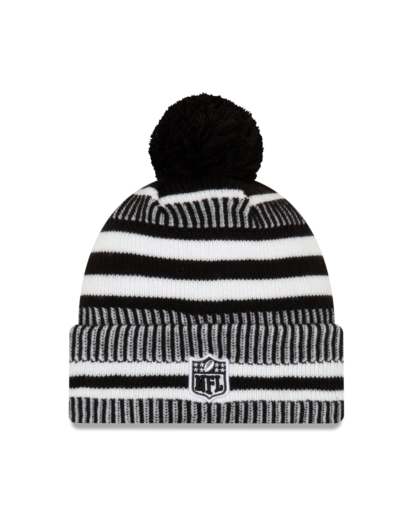 Men's Chicago Bears New Era Black "C" Logo 2019 NFL Sideline Home Sport Knit Hat