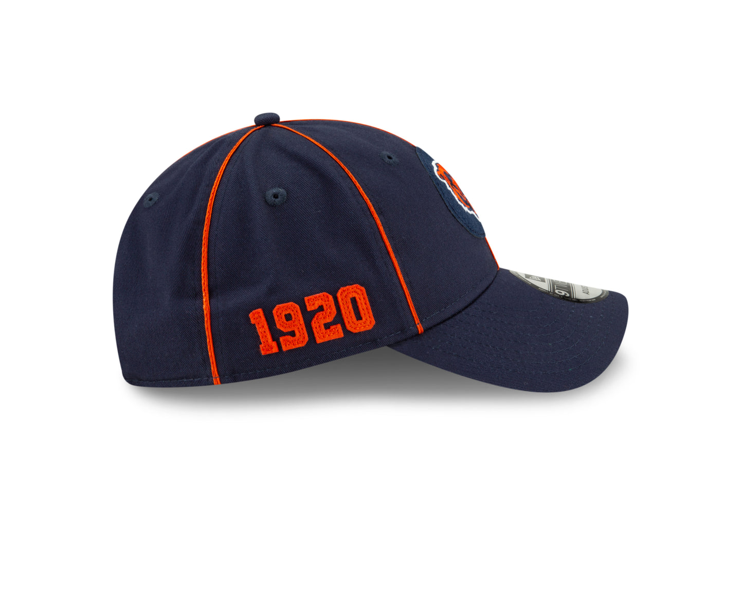 Chicago Bears 2019 Established Collection Sideline 1920 Home Bear Head Logo Navy 9TWENTY Adjustable Hat