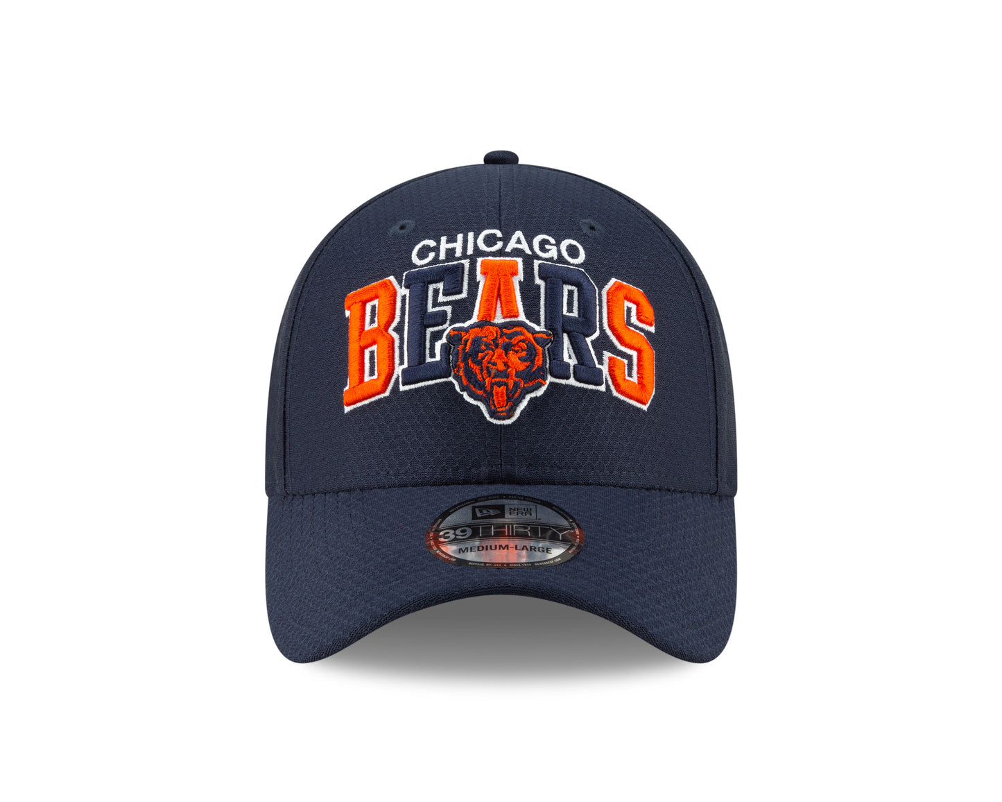 Chicago Bears 2019 Established Collection Sideline 1990 Home Navy 39THIRTY Flex Hat