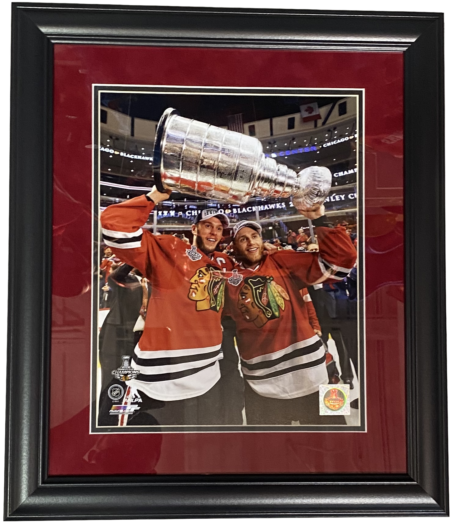 Chicago Blackhawks Jonathan Toews/Patrick Kane  2015 Stanley Cup 18" x 21" Framed Photo