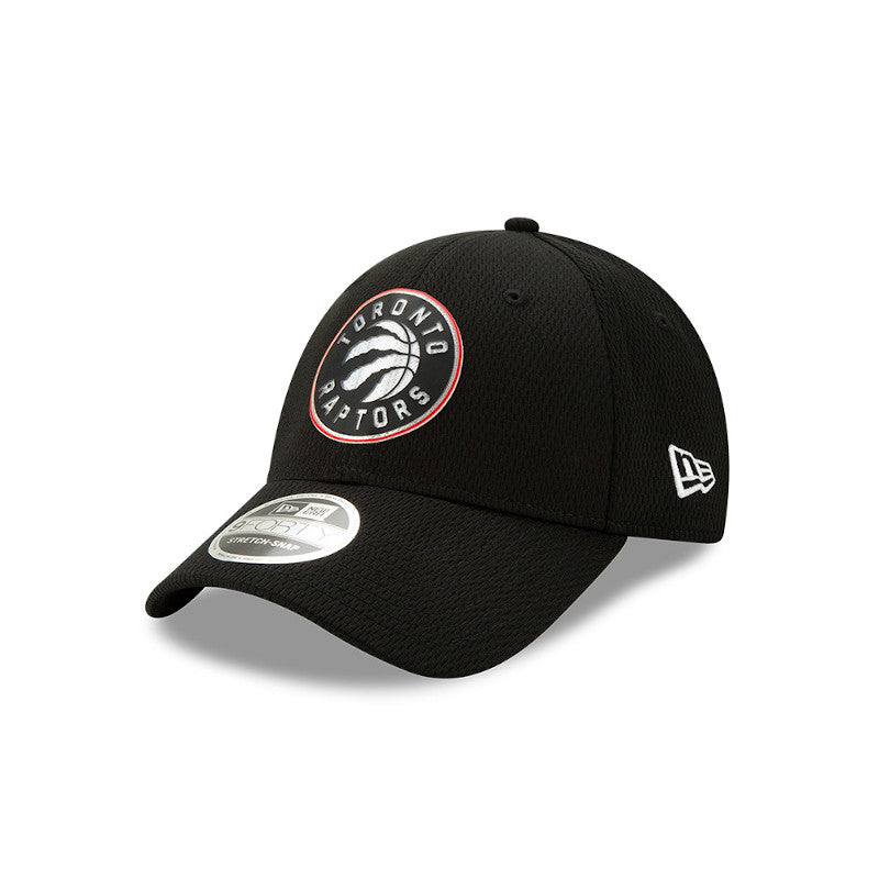 Men's New Era Black Toronto Raptors Official Back Half 9FORTY Adjustable Hat