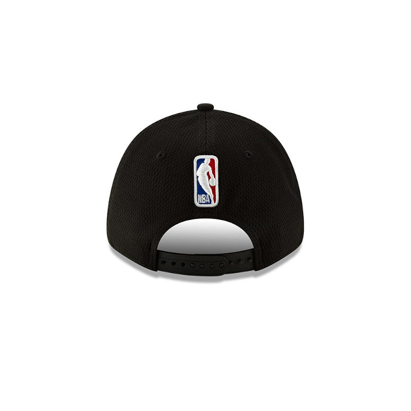 Men's New Era Black Toronto Raptors Official Back Half 9FORTY Adjustable Hat