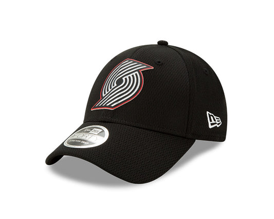 Men's New Era Black Portland Trail Blazers Official Back Half 9FORTY Adjustable Hat