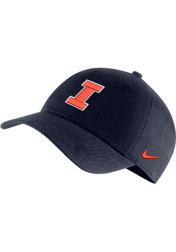 Illinois Fighting Illini Nike Heritage 86 Logo Adjustable Hat - Navy