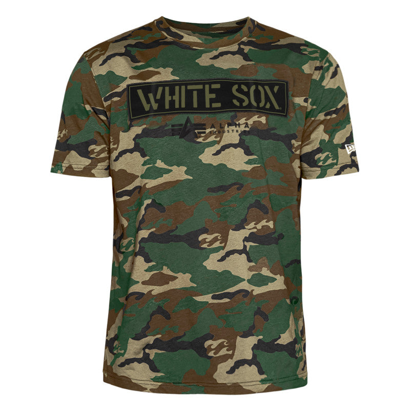 Mens Chicago White Sox Alpha Industries Camo T-Shirt By New Era