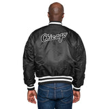 Men's Chicago White Sox Alpha Industries X New Era Black MA-1 Bomber Jacket - Pro Jersey Sports