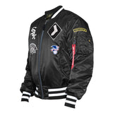 Men's Chicago White Sox Alpha Industries X New Era Black MA-1 Bomber Jacket - Pro Jersey Sports