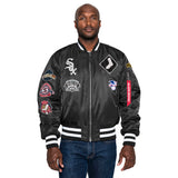 Men's Chicago White Sox Alpha Industries X New Era Black MA-1 Bomber Jacket - Pro Jersey Sports