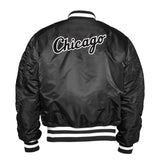 Men's Chicago White Sox Alpha Industries X New Era Black MA-1 Bomber Jacket - Pro Jersey Sports