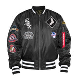 Men's Chicago White Sox Alpha Industries X New Era Black MA-1 Bomber Jacket - Pro Jersey Sports