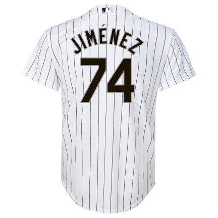 Youth Eloy Jimenez Chicago White Sox Majestic White Home Cool Base Replica Jersey