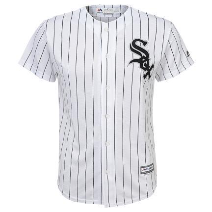 Youth Eloy Jimenez Chicago White Sox Majestic White Home Cool Base Replica Jersey