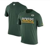 Men's Green Bay Packers Nike Team Practice Legend Performance Green T-Shirt - Pro Jersey Sports