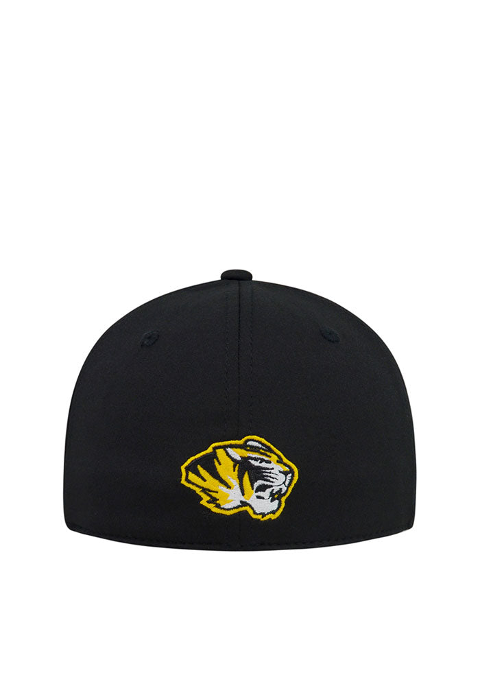 Missouri Tigers NCAA TOW "Rails" Black Stretch Fit Performance One Fit Hat