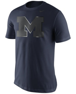 Nike Men's Michigan Wolverines Champ Drive Reflective Logo T-Shirt