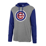 '47 Brand Men's Chicago Cubs Slate Gray Imprint Callback Club Hooded Long Sleeve Tee - Pro Jersey Sports