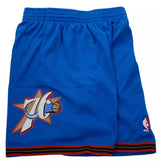 Men's Philadelphia 76ers Mitchell & Ness Hardwood Classics Team Swingman Shorts - Blue - Pro Jersey Sports