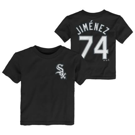 Toddler Eloy Jimenez Chicago White Sox Black Name And Number Tee