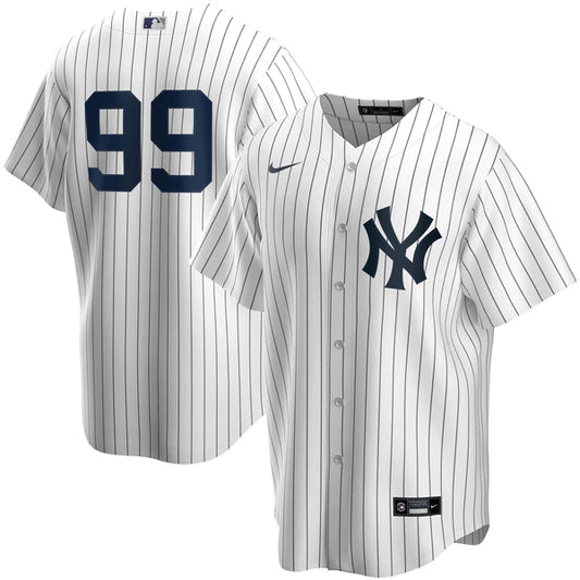 Men's Nike Aaron Judge White New York Yankees Home Official Replica Player Jersey