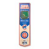 Chicago Cubs 8'' x 32'' 3D StadiumView Banner - Pro Jersey Sports