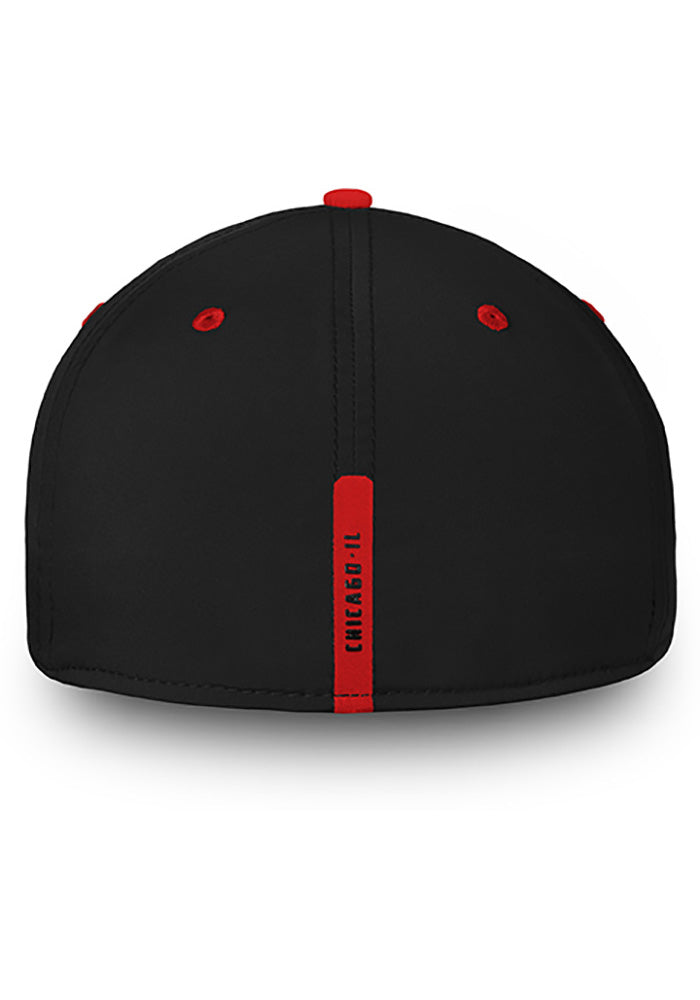 Chicago Blackhawks Mens Black Authentic Pro Rinkside Speed Flex Hat