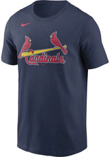 Men's St. Louis Cardinals Nike Navy Wordmark Logo T-Shirt - Pro Jersey Sports