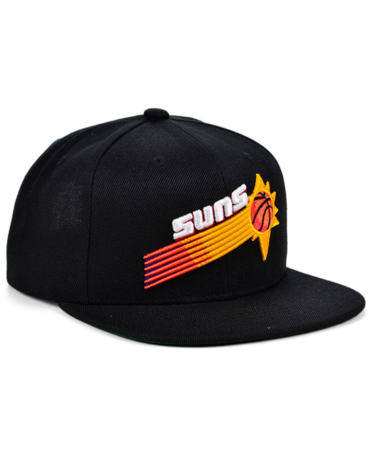 Men's Mitchell & Ness Phoenix Suns Hardwood Classics Core Black Adjustable Snapback Hat