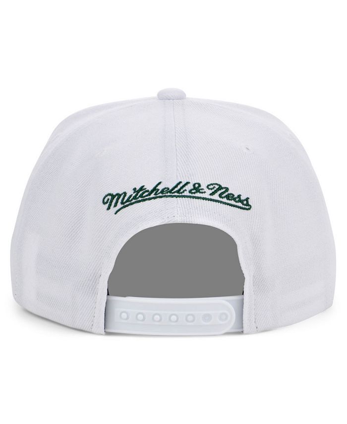Men's Mitchell & Ness Seattle SuperSonics Hardwood Classics White Adjustable Snapback Hat