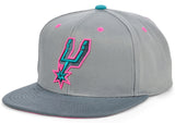 Men's San Antonio Spurs Mitchell & Ness Gray Wolf Mags Snapback Hat - Pro Jersey Sports