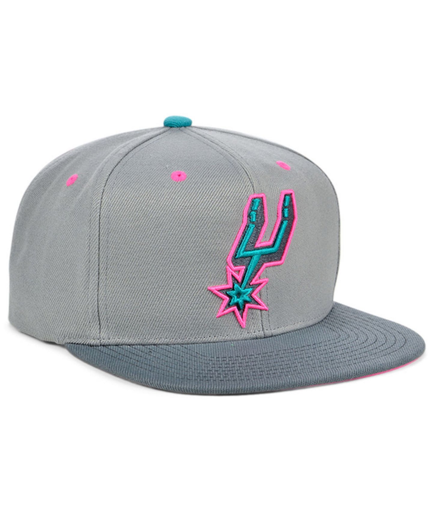 Men's San Antonio Spurs Mitchell & Ness Gray Wolf Mags Snapback Hat