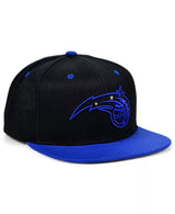 Men's Orlando Magic NBA Black Royality Mitchell & Ness Snapback Hat - Pro Jersey Sports