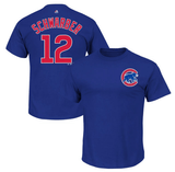 Youth MLB Chicago Cubs Kyle Schwarber Majestic Royal Name & Number T-Shirt - Pro Jersey Sports