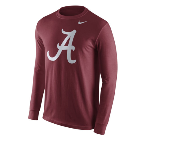 Alabama Crimson Tide Nike School Logo Performance Long Sleeve T-Shirt
