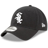 Men's Chicago White Sox New Era Black Game Replica Core Classic 9TWENTY Adjustable Hat - Pro Jersey Sports