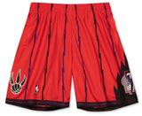 Men's Toronto Raptors 1998 Mitchell & Ness Red Hardwood Classic Reload Swingman Shorts - Pro Jersey Sports