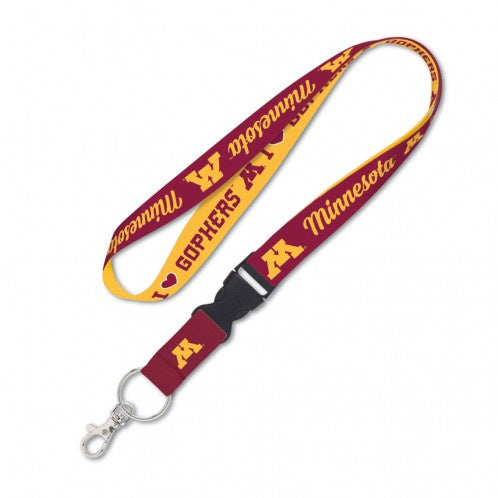 Minnesota Golden Gophers Double Sided Lanyard With Detachable Buckle By Wincraft