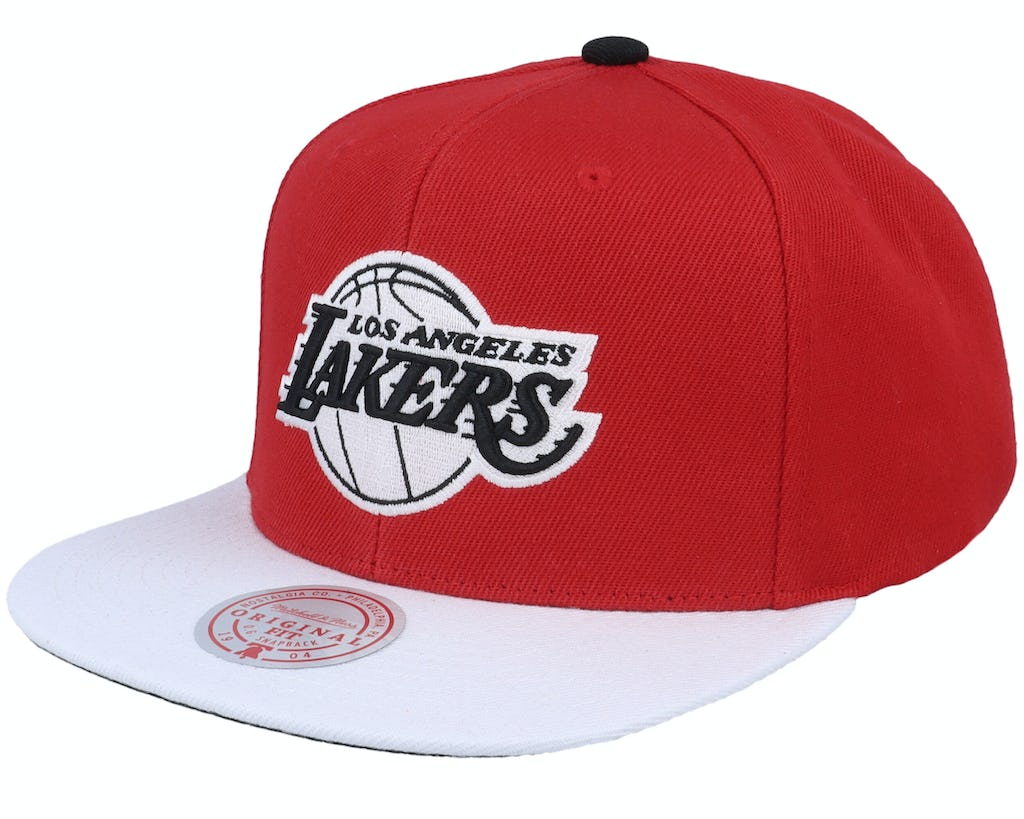 Men's Los Angeles NBA Cardinal Red 2 Tone Mitchell & Ness Snapback Hat