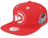 Atlanta Hawks NBA 97 Top Star HWC Red Mitchell & Ness Snapback Hat - Pro Jersey Sports