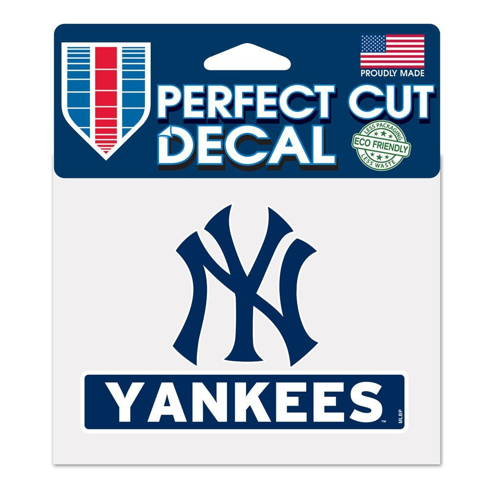 New York Yankees MLB 4.5" X 5.75" Perfect Cut Decal