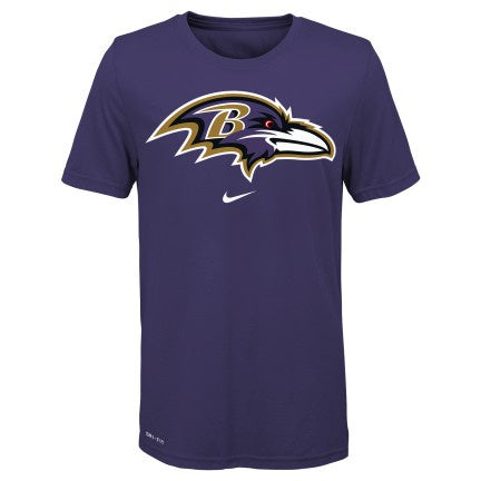 Youth Baltimore Ravens NIKE Orchid Essential Logo Tee