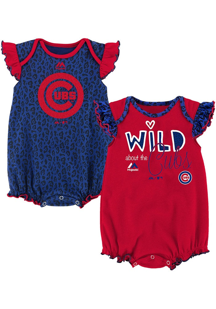 Infant Chicago Cubs Team Sparkle Creeper Set