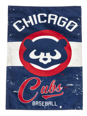 Chicago Cubs Vintage Vertical 28X44 Flag