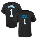 Cam Newton Carolina Panthers #1 NFL Youth Mainliner Name & Number T-Shirt - Pro Jersey Sports